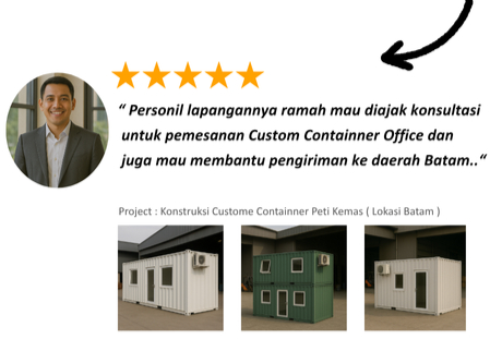 Containner peti kemas custom